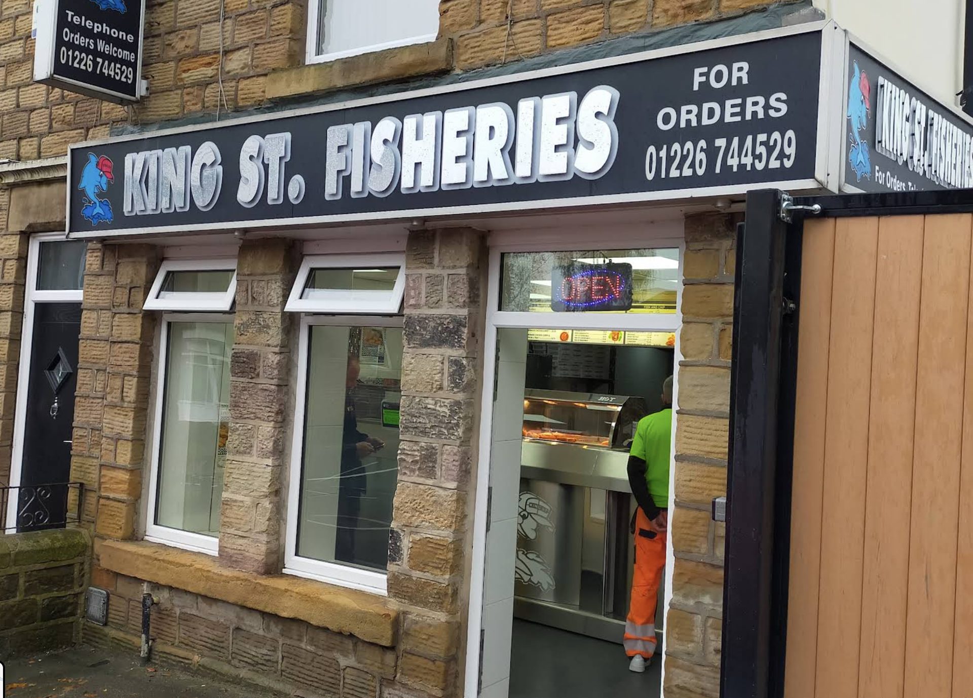 King Street Fisheries shopfront on King Street, Hoyland, Barnsley